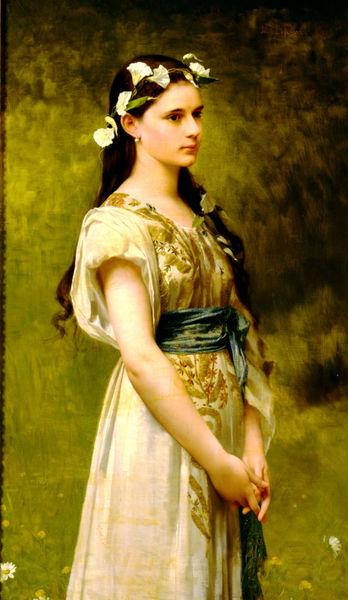 Jules Joseph Lefebvre Portrait of Julia Foster Ward France oil painting art